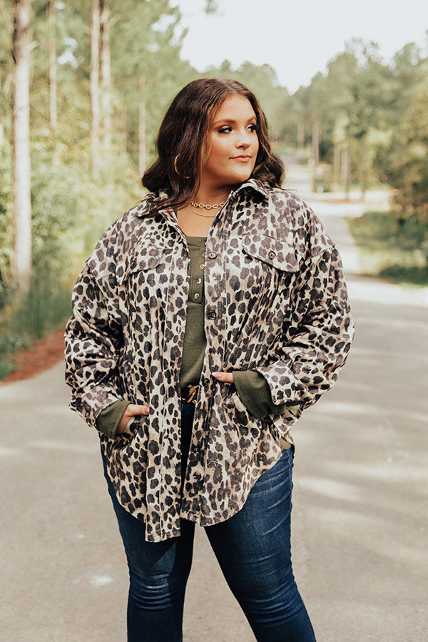 Say Less Leopard Jacket Curves Image - 2