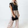 Future In Focus Satin Pants In Iced Latte Image - 1