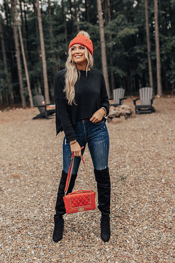 Frozen Frappe Sweater In Black