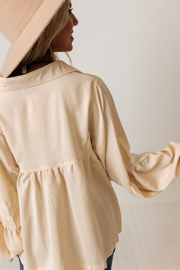 Luckiest Of All Shift Top In Cream Image - 5