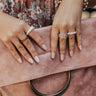 Smooth Lines Ring Set Image - 1