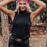 Happy Photos Knit Top In Black Image - 1
