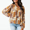 The Ivee Floral Babydoll Top in Cream Image - 1