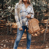 Cool Realization Plaid Button Up in Beige Image - 1