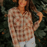 Stay A Little While Plaid Button Up In Sage Image - 1