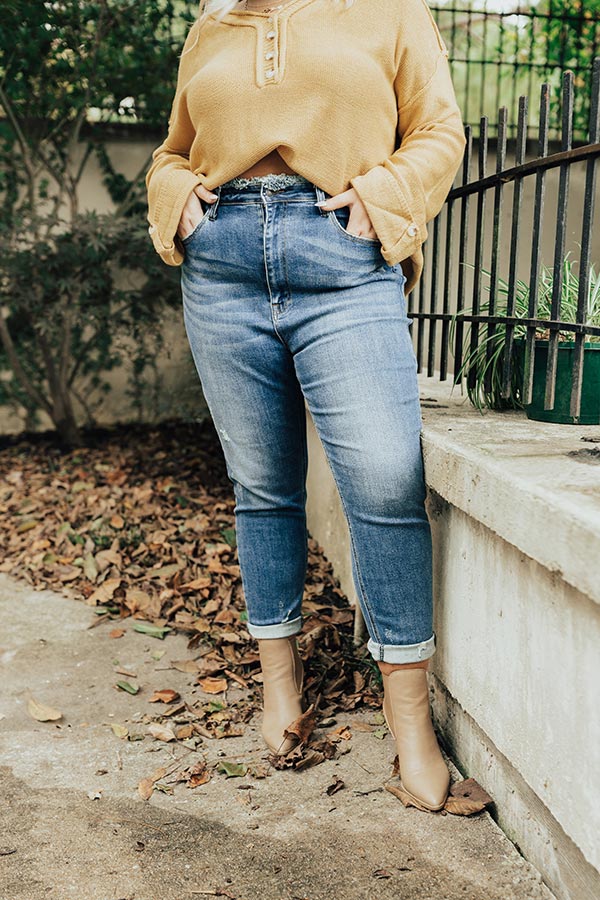 Risen The Nancie High Waist Frayed Skinny Curves Image - 1