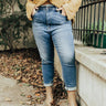 Risen The Nancie High Waist Frayed Skinny Curves Image - 1