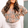 The Winette Floral Top in Pink Curves Image - 1