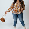 The Ivee Floral Babydoll Top in Cream Curves Image - 1