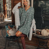 Soho Sweetness Floral Babydoll Dress in Dark Pear Image - 1