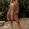 The Montana Floral Shift Dress in Rust Image - 1