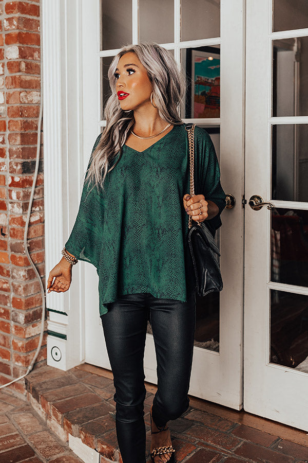 Kind Conversation Snake Print Shift Top Image - 1