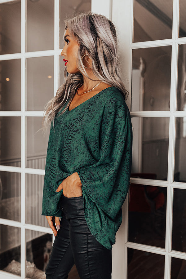 Kind Conversation Snake Print Shift Top Image - 2