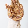 The Winette Floral Top in Mustard Image - 1