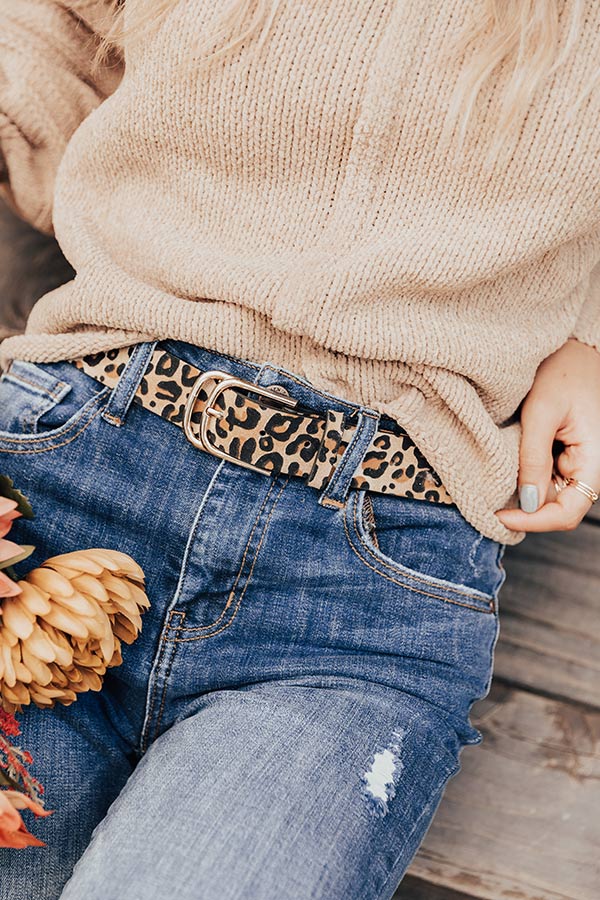 Beverly Drive Leopard Belt Image - 2