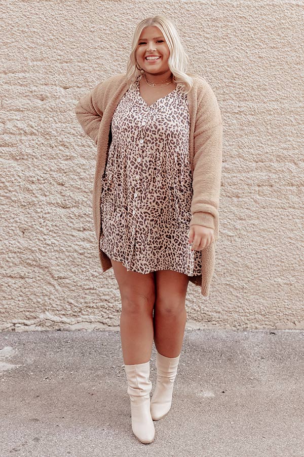 The Montana Leopard Shift Dress Curves Image - 2