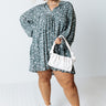 Soho Sweetness Floral Babydoll Dress in Dark Pear Curves Image - 1
