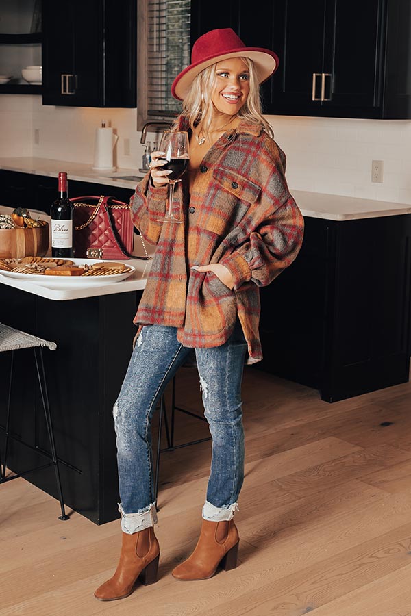 Cozy Point Plaid Jacket Image - 2