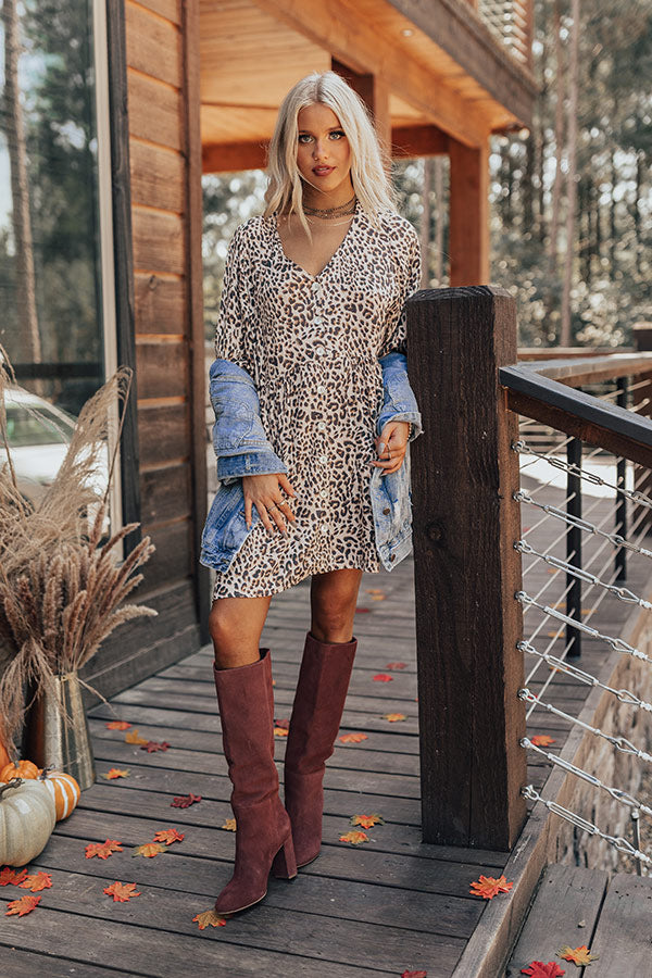 The Montana Leopard Shift Dress
