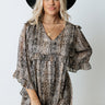 Downtown Dallas Snake Print Dress Image - 1