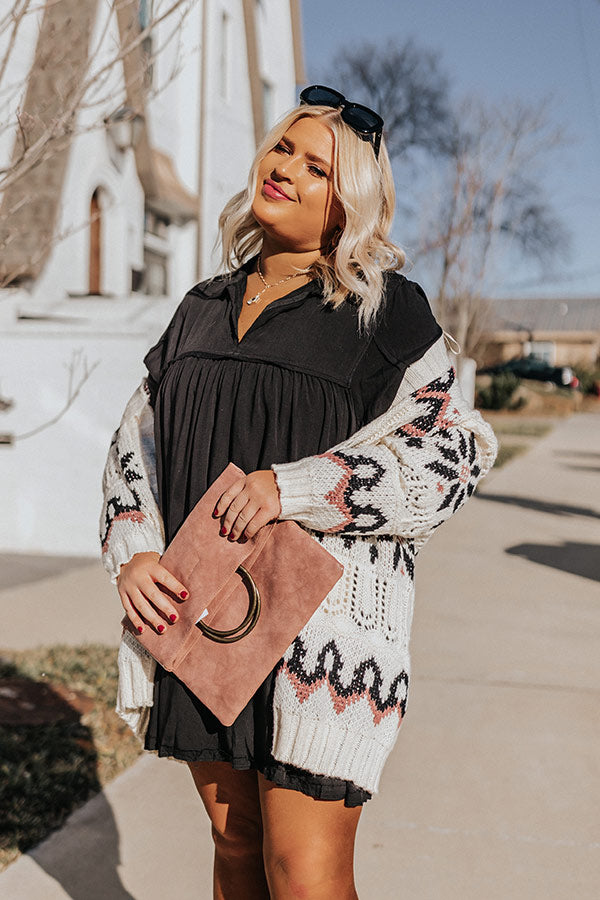 Style Code Babydoll Dress in Black Curves