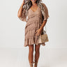 Denver Coffee Date Shift Dress In Taupe Image - 1
