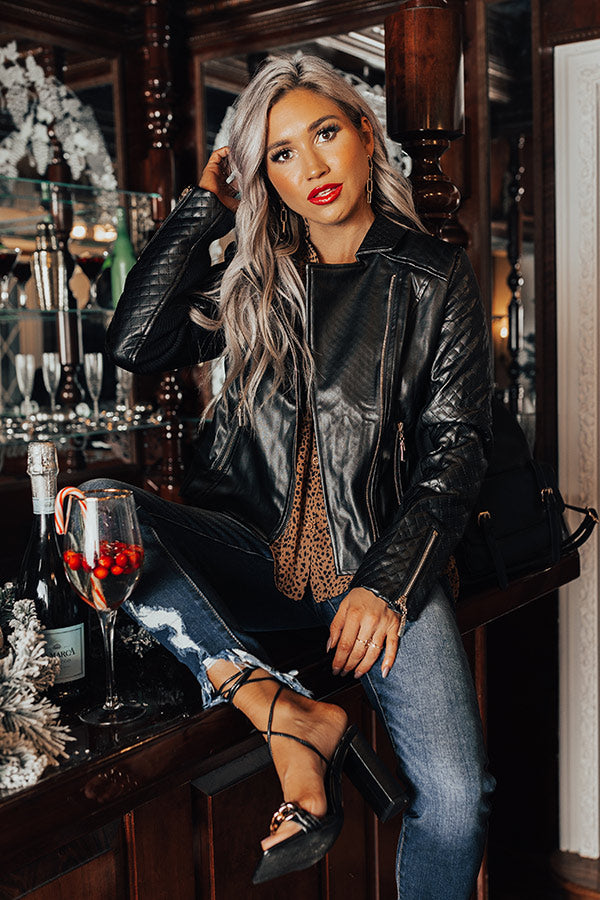 The Rylee Faux Leather Jacket Image - 1