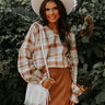 The Winette Plaid Top in Camel Image - 1