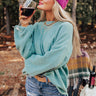 Cocoa Mood Shift Sweater In Turquoise Image - 1