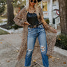 Looking At London Leopard Duster Overly in Warm Taupe Image - 1