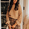 Campfire Crush Knit Sweater In Iced Latte Image - 1