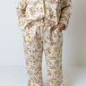 Ready To Wind Down Floral Pants In Light Stone Curves Image - 1