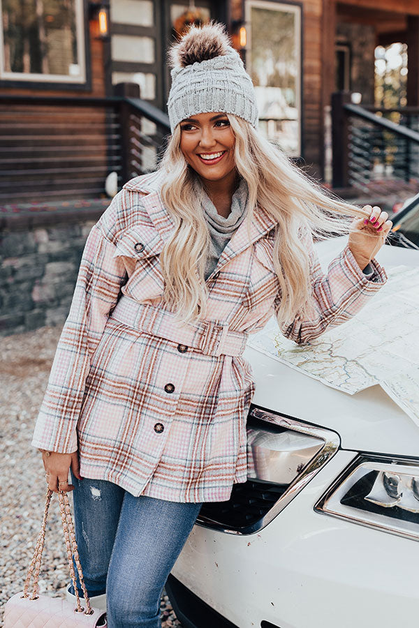 On Mountain Time Plaid Coat Image - 2