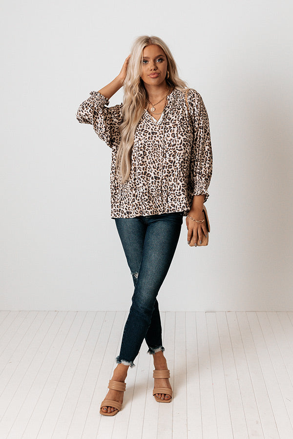 Light Up The World Leopard Shift Top Image - 2