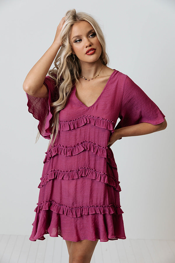 Denver Coffee Date Shift Dress In Orchid Image - 2