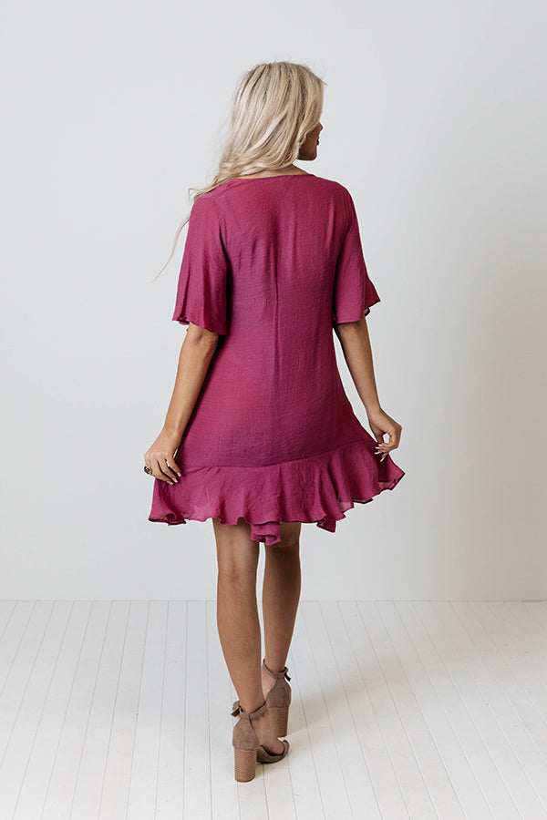 Denver Coffee Date Shift Dress In Orchid Image - 5