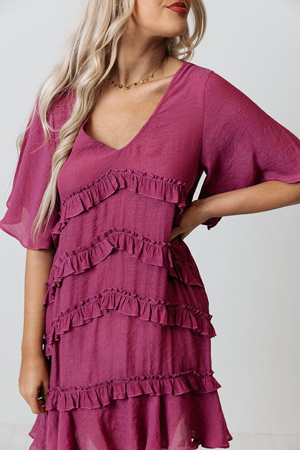 Denver Coffee Date Shift Dress In Orchid Image - 4
