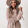 Pumpkin Patch Please Leopard Shift Top In Dusty Purple Image - 1