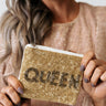 Queen Beaded Pouch Image - 1