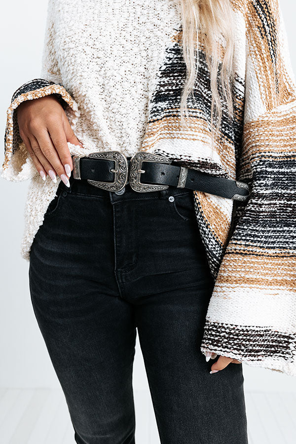 Not So Subtle Faux Leather Belt