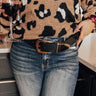 Simmering Love Faux Leather Belt In Black Curves Image - 1