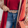 Watch You Go Faux Leather Belt In Birch Image - 1