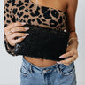 Shine On Sequin Clutch In Black Image - 1