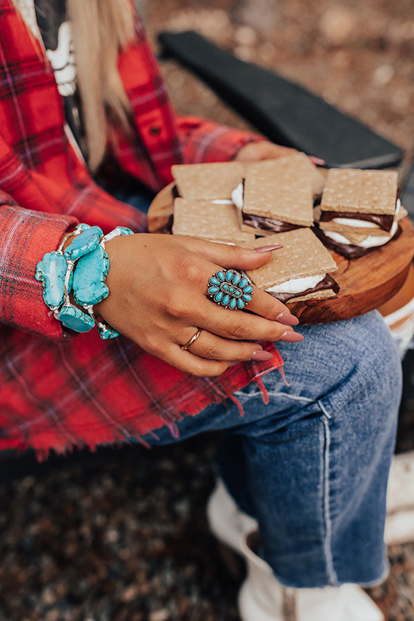 Good Attitude Ring In Turquoise