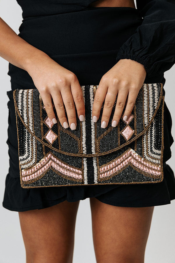 Gala So Grand Beaded Clutch