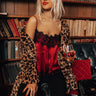 The Sansa Lace Trim Tank In Red Image - 1