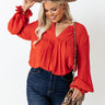 Santa Cruz Chic Shift Top In Tangerine Curves Image - 1