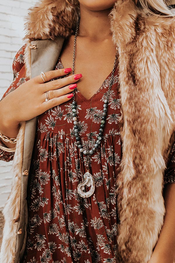 Cabinside Sips Druzy Necklace