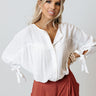 Made For Each Other Shift Top In White Image - 1