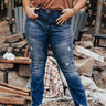 Risen The Buxton Midrise Distressed Ankle Skinny Curves Image - 1